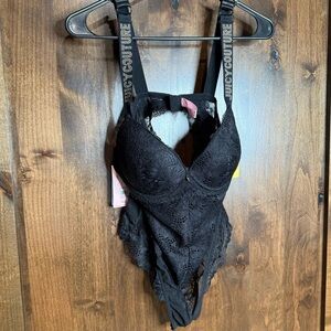 NWT Juicy Couture Womens Size L Lacy Bodysuit intimates